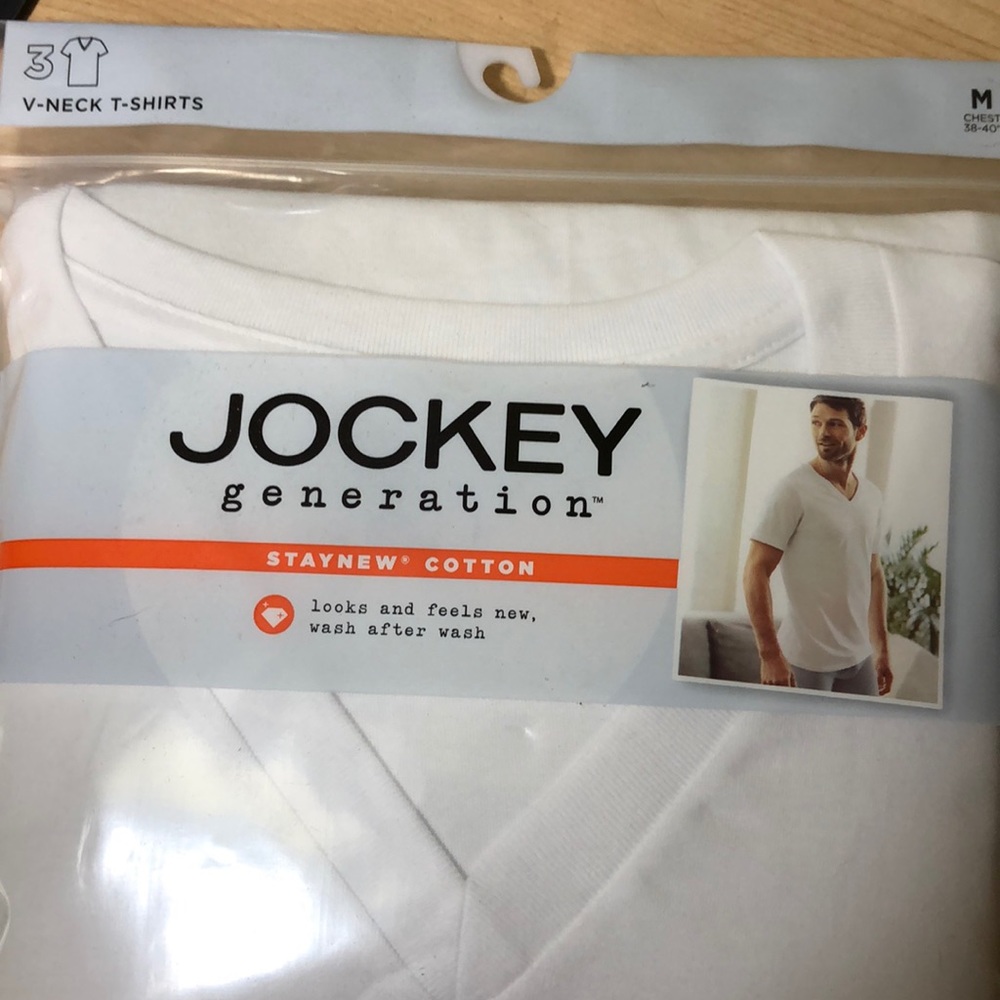 Jockey NWOT never opened. V-neck t shirts